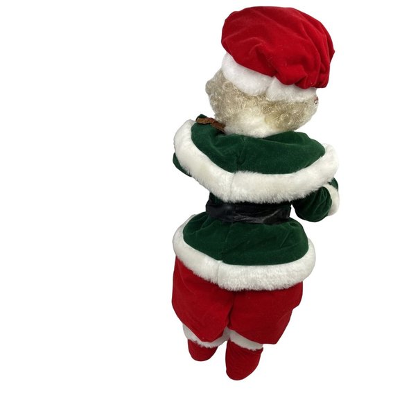 Brinns Calendar Girl Doll Vintage Christmas 14” Flocked Elf Suit W Bells - Picture 6 of 10